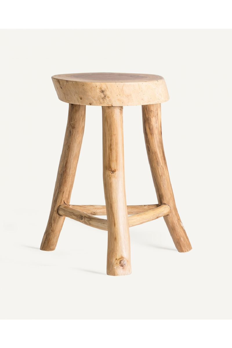 Suar Wood 3-Legged Stool | Vical Home Clues | Oroatrade.com