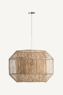 Brown Rattan Geometrical Hanging Lamp | Vical Home | Oroatrade.com