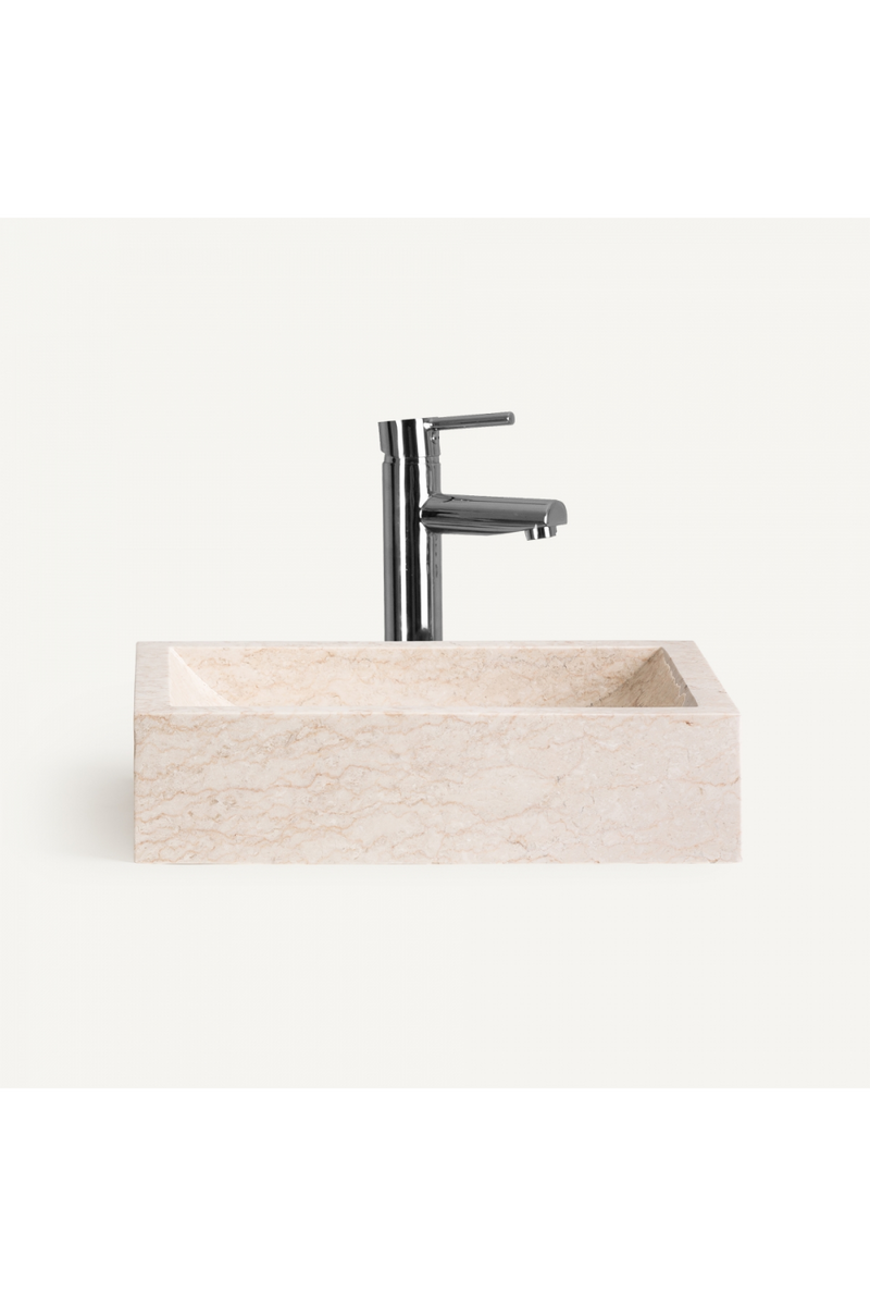 White Stone Bathroom Sink | Vical Home Haumea | Oroatrade.com