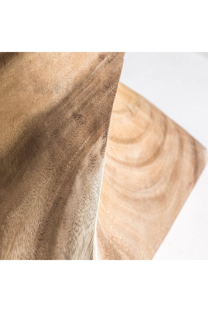 Natural Wooden Twisted Side Table | Vical Home Yendi | Oroatrade.com