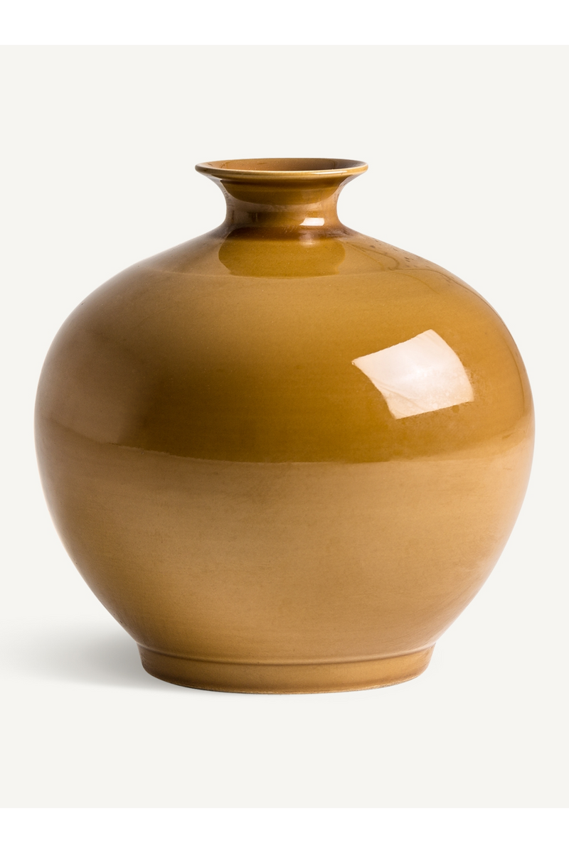 Yellow Ceramic Vase | Vical Home Mustard | Oroatrade.com