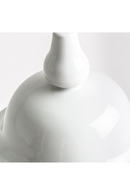 White Ceramic Lidded Vase | Vical Home Elina | Oroatrade.com