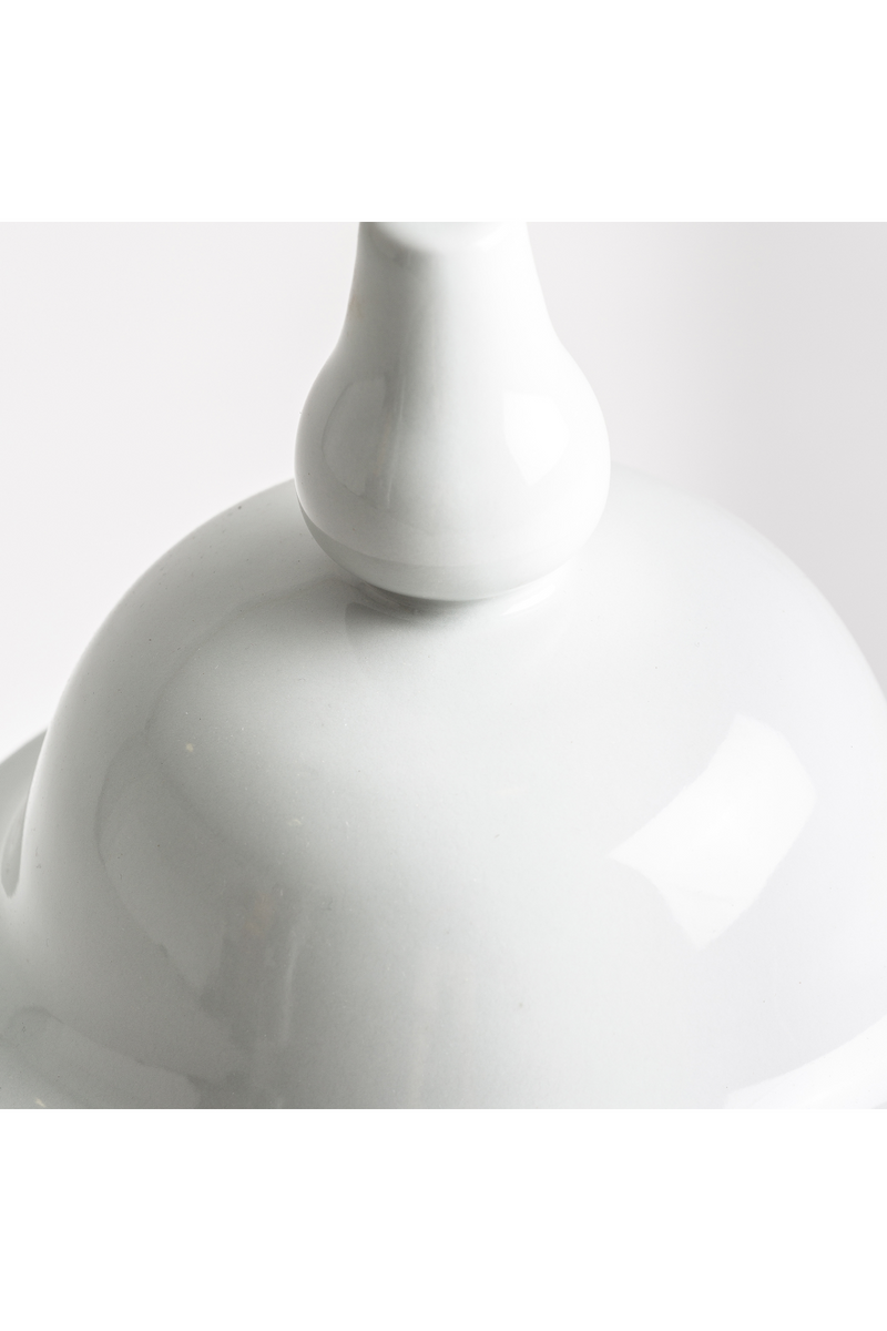 White Ceramic Lidded Vase | Vical Home Tibor | Oroatrade.com