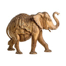 Carved Tropical Wood Decorative Figure | Vical Home Elephant