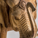 Carved Tropical Wood Decorative Figure | Vical Home Elephant
