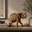 Carved Tropical Wood Decorative Figure | Vical Home Elephant