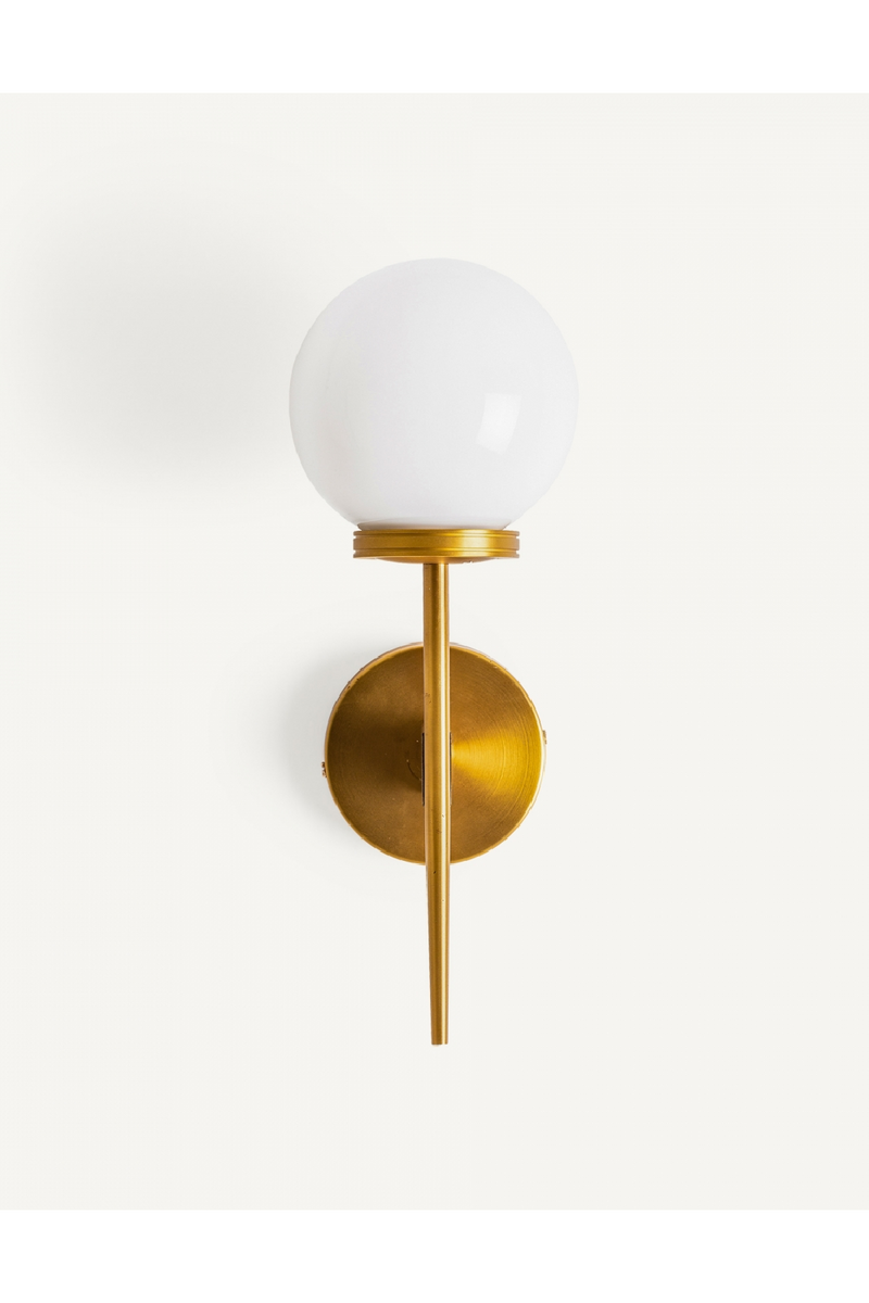 White Glass Orb Wall Lamp | Vical Home Ball | Oroatrade.com