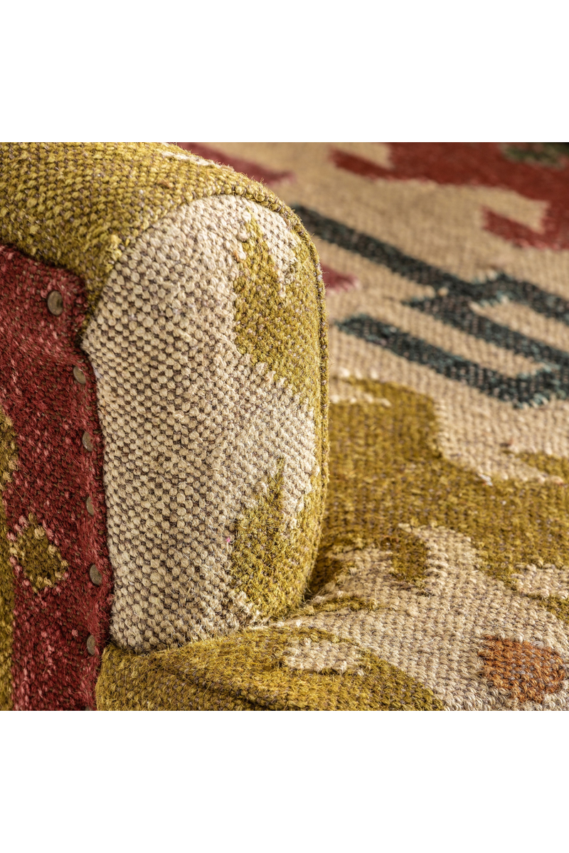 Kilim Print Jute Armchair | Vical Home Sveta | Oroatrade.com