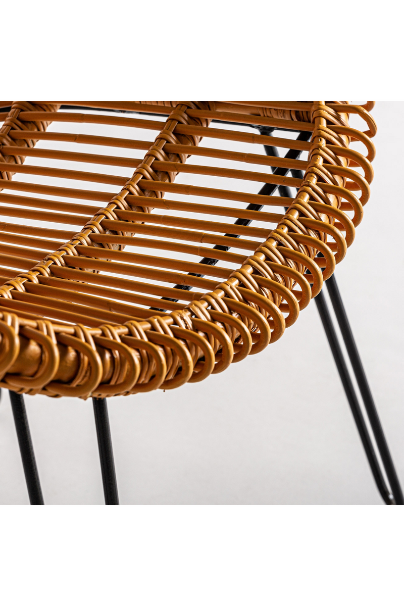 Yellow Rattan Round Armchair | Vical Home Alfta | Oroatrade.com