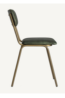 Green Leather Chanelled Dining Chair | Vical Home Chadron | Oroatrade.com