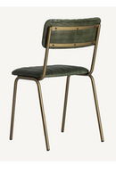 Green Leather Chanelled Dining Chair | Vical Home Chadron | Oroatrade.com