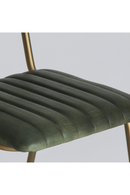 Green Leather Chanelled Dining Chair | Vical Home Chadron | Oroatrade.com