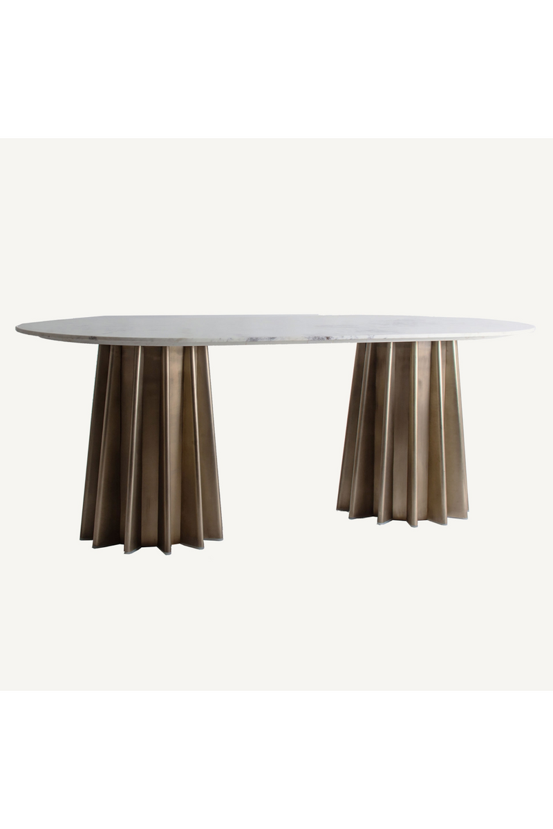 Oval Marble Dining Table | Vical Home Lezey | Oroatrade.com