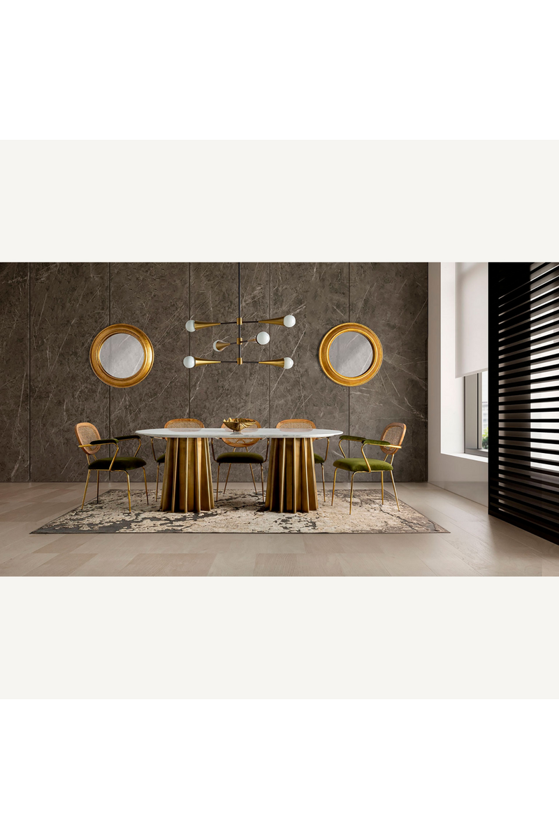 Oval Marble Dining Table | Vical Home Lezey | Oroatrade.com