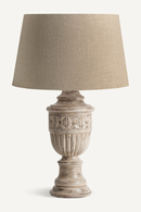 Carved Mango Wood Table Lamp | Vical Home | Oroatrade.com
