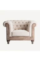Beige Tufted Chesterfield Lounge Chair | Vical Home Gore | Oroatrade.com