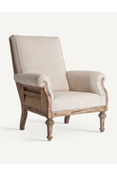 Beige High-Back Lounge Chair | Vical Home Gore | Oroatrade.com