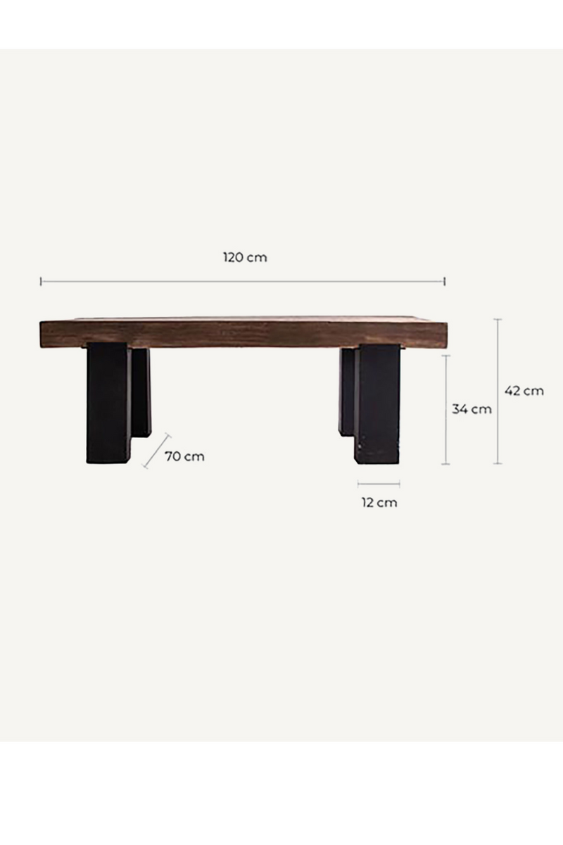 Two-Toned Pine Coffee Table | Vical Home Tello | Oroatrade.com