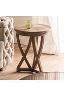 Crisscross Base Pine Side Table | Vical Home Chirlwe | Oroatrade.com