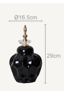 Black Ceramic Oriental Vase S | Vical Home Heyer | Oroatrade.com