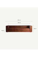 Brown Leather Sofa | Vical Home Kurza | Oroatrade.com