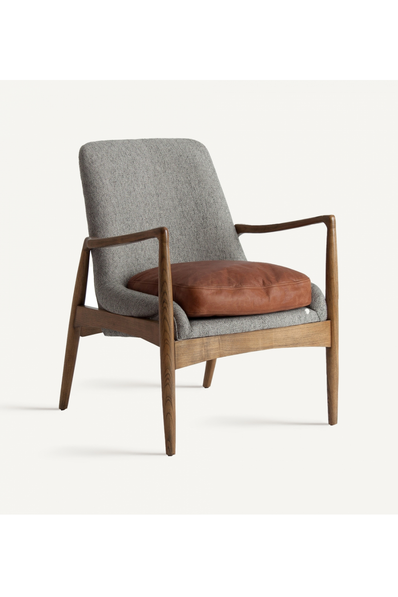 Gray Upholstered Nordic Armchair | Vical Home Elati | Oroatrade.com