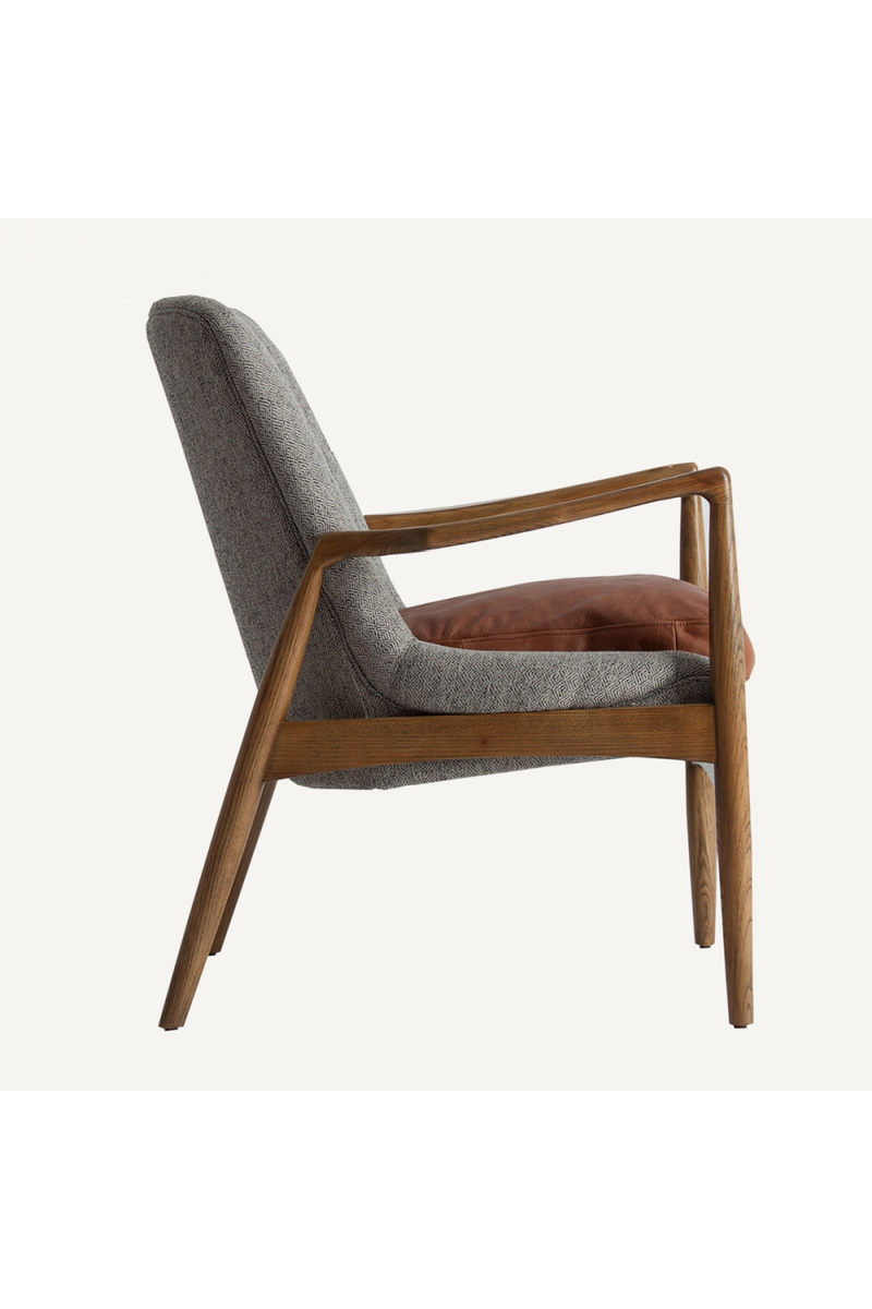 Gray Upholstered Nordic Armchair | Vical Home Elati | Oroatrade.com