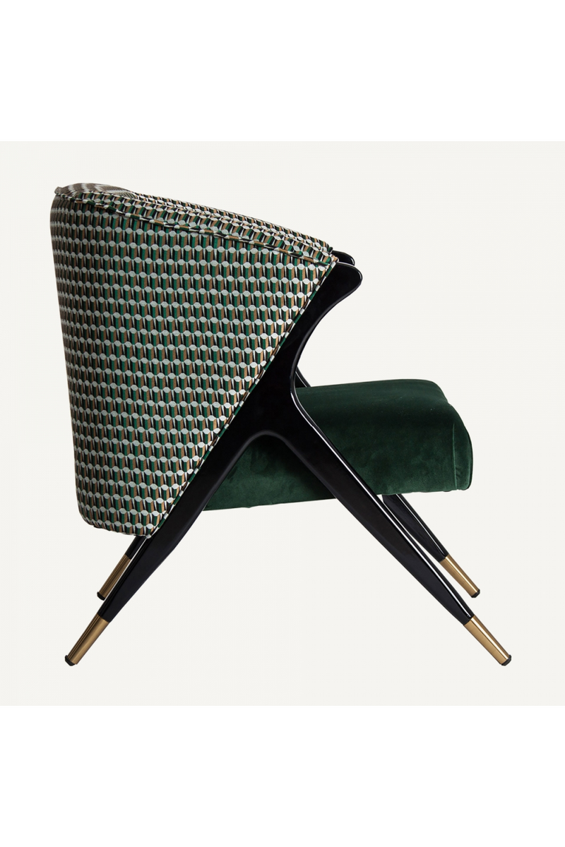 Modern Green Velvet Armchair | Vical Home Kelheim | Oroatrade.com