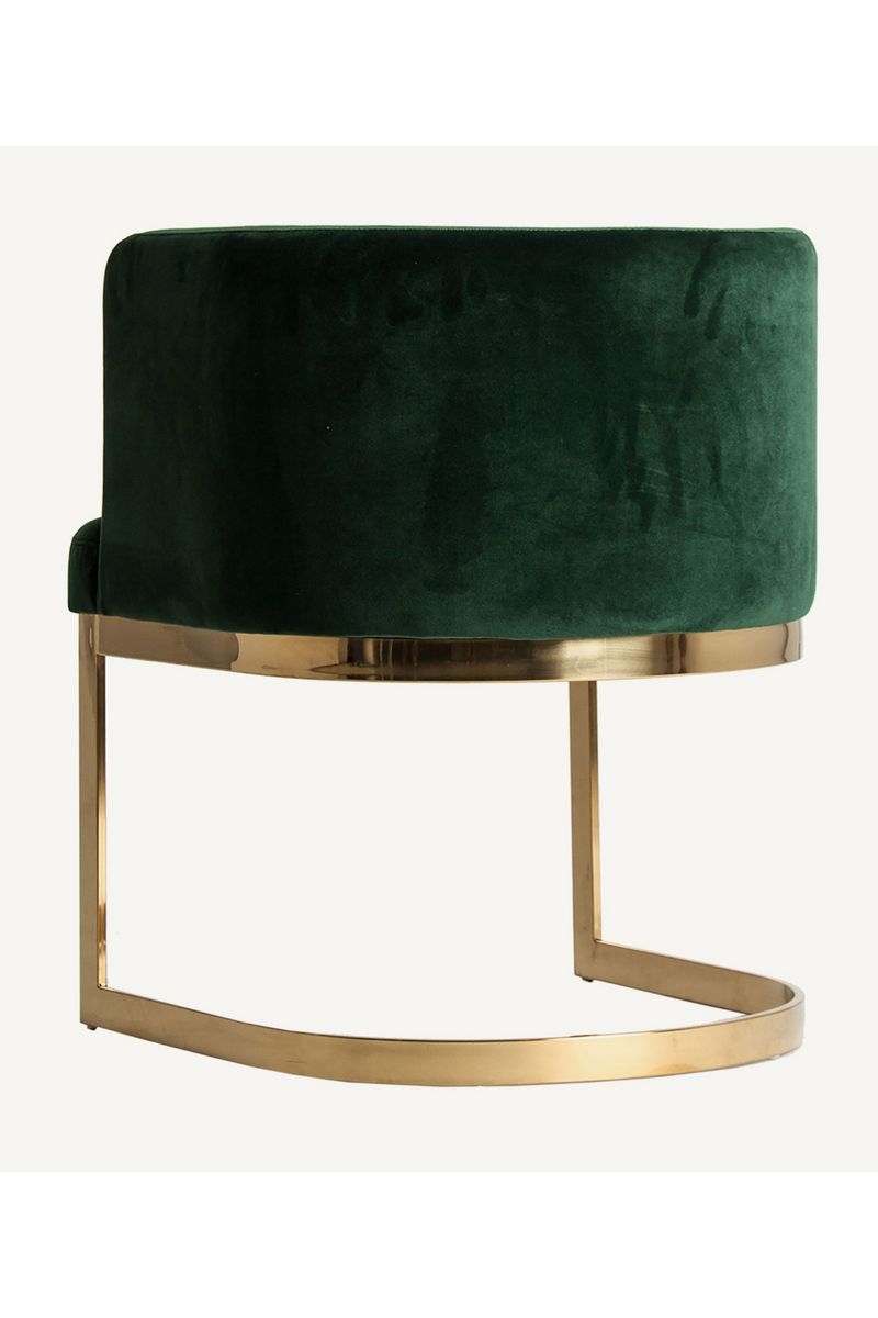 Green Velvet Cantilevered Accent Chair | Vical Home Betliar | Oroatrade.com