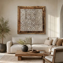 White Carved Wood Wall Art | Vical Home Taskent