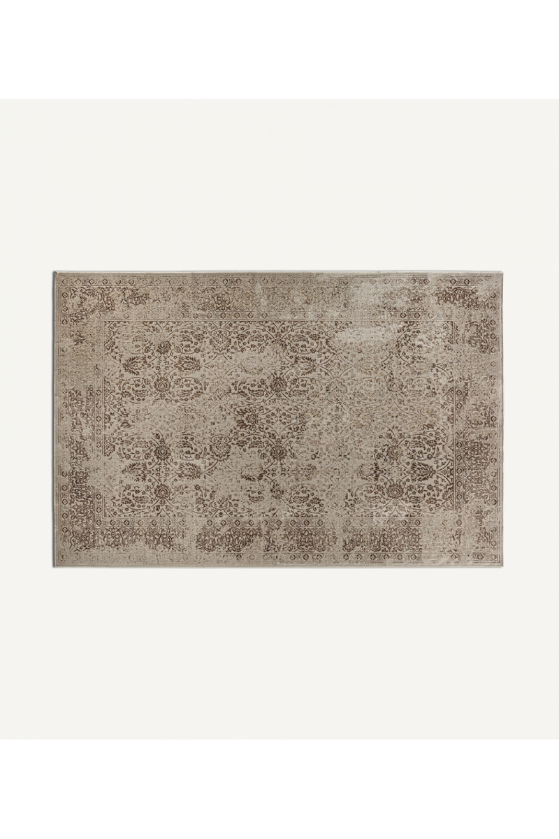 Beige Classic Style Carpet 9'6" x 6'6" | Vical Home Light | Oroatrade.com