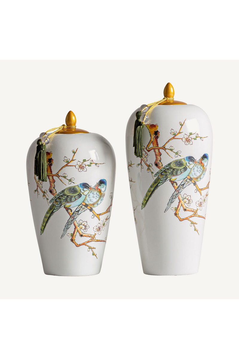 Painted White Ceramic Vase | Vical Home Azzad | Oroatrade.com