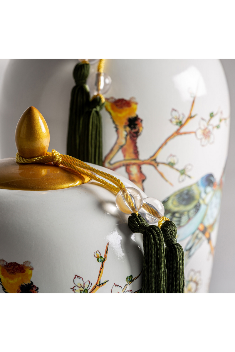 Painted White Ceramic Vase | Vical Home Azzad | Oroatrade.com