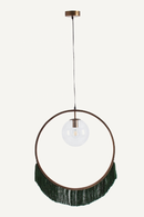 Green Fringed Pendant Light | Vical Home Bulevard | Oroatrade.com