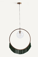 Green Fringed Pendant Light | Vical Home Bulevard | Oroatrade.com