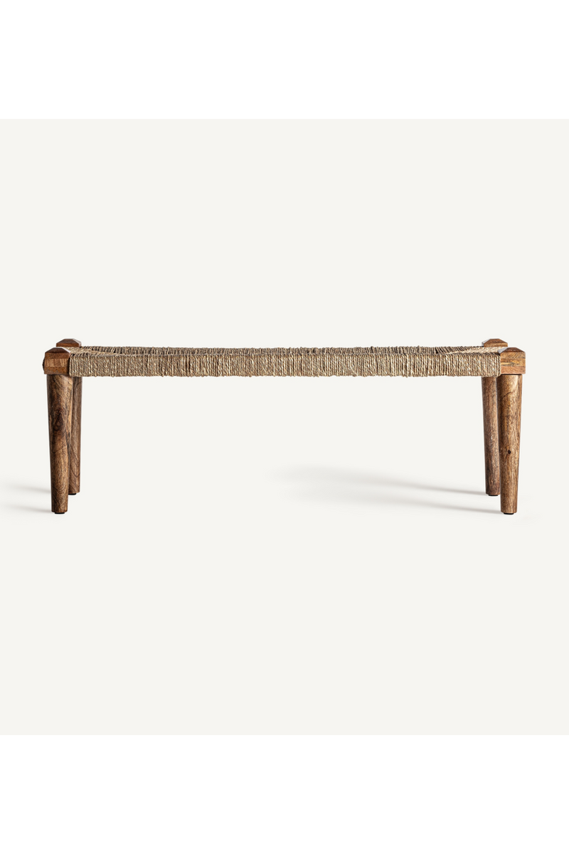 Natural Fiber Bench | Vical Home Tassaloro | Oroatrade.com