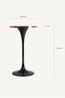 Black Pedestal Bar Table | Vical Home Than | Oroatrade.com