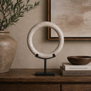 Hospitality furniture - Round White Marble Decorative Object - www.oroatrade.com