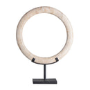 Hospitality furniture - White Marble Ring Decorative Figure - www.oroatrade.com