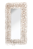 Rattan Rings Rectangular Mirror | Vical Home Lezbur | Oroatrade.com