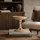Suar Wood Pedestal Centerpiece | Vical Home Raynal