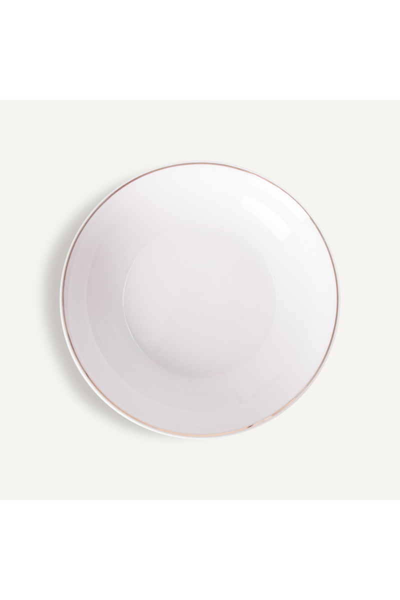 Gold Embossed White Dinnerware (18) | Vical Home Greg | Oroatrade.com