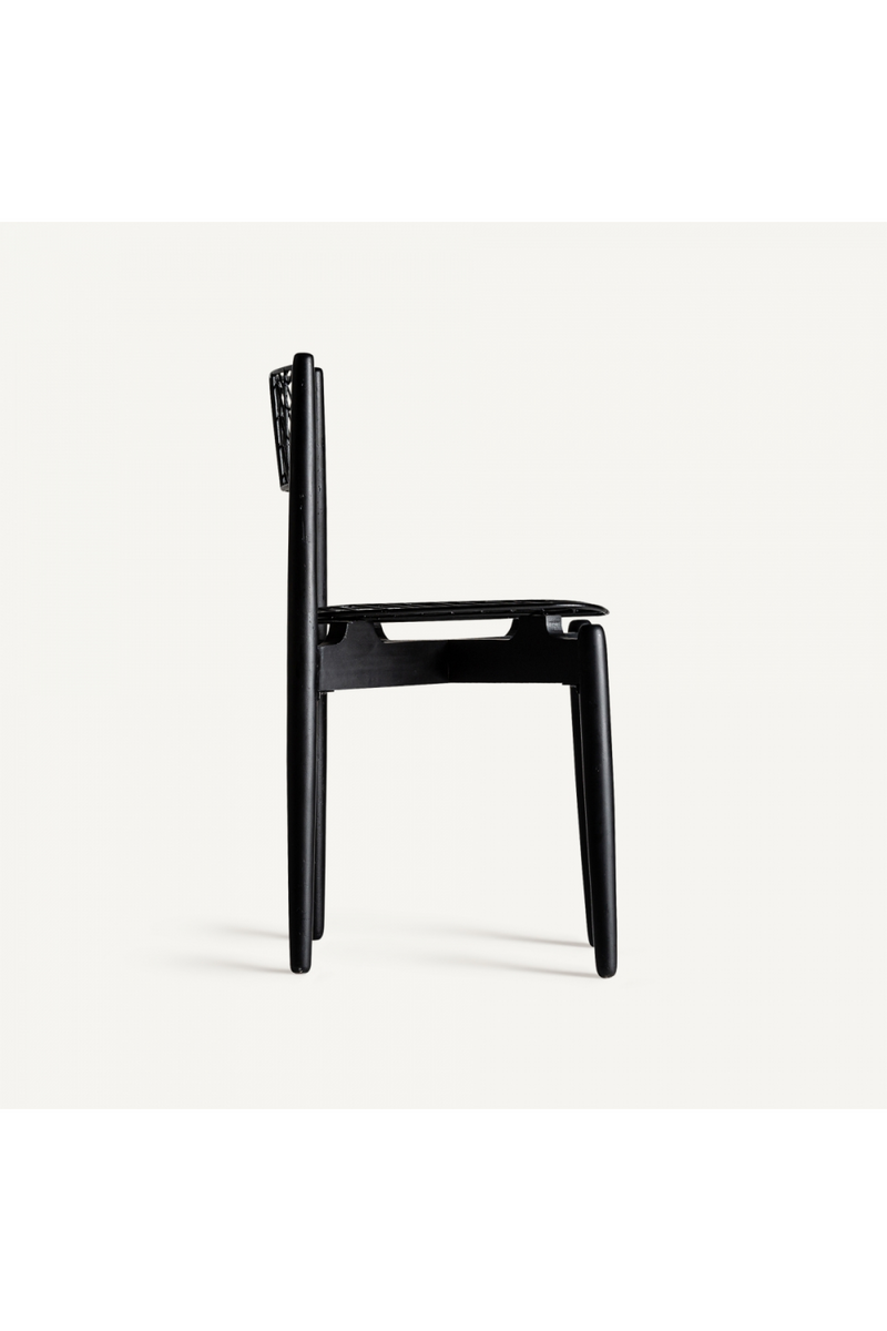 Black Metal Accent Chair | Vical Home Plisse | Oroatrade.com