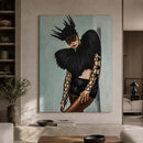 Woman In Black Painting | Vical Home Hatsu