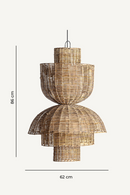 Pleated Rattan Hanging Lamp | Vical Home Plisse | Oroatrade.com