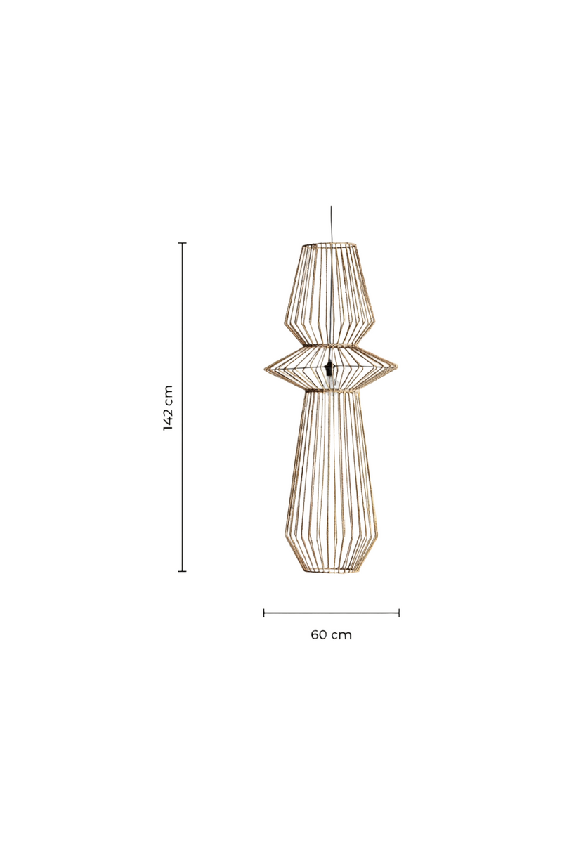 Braided Rattan Hanging Lamp | Vical Home Plisse | Oroatrade.com