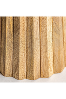 Fluted Wood Pedestal Side Table | Vical Home Plisse | Oroatrade.com