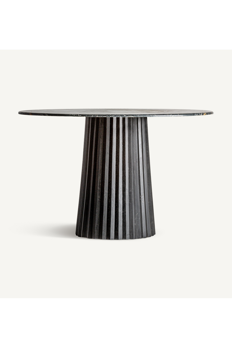 Black Central Base Dining Table | Vical Home Plisse | Oroatrade.com