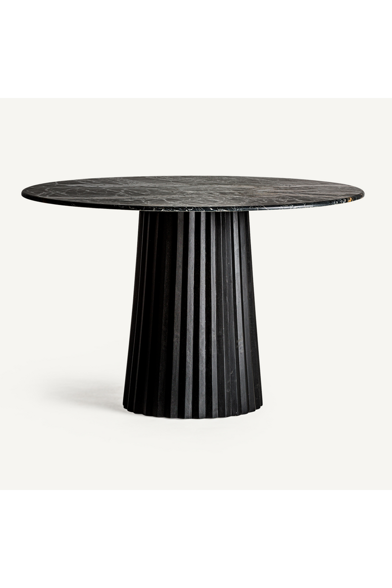 Black Central Base Dining Table | Vical Home Plisse | Oroatrade.com