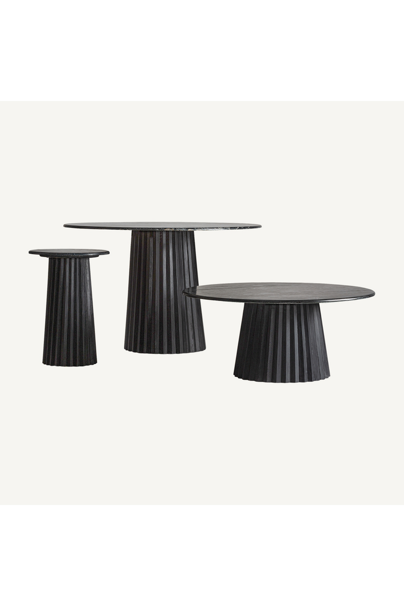 Black Central Base Dining Table | Vical Home Plisse | Oroatrade.com